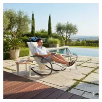 Estexo Sonnenliege 140 x 65 x 85 cm Beige