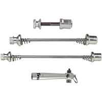 TranzX Tranz X Schnellspanner-Set mit Spezialschlüssel als Diebstahlschutz, Silber