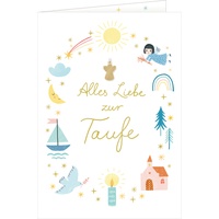 Coppenrath Verlag Grußkarte - Alles Liebe zur Taufe