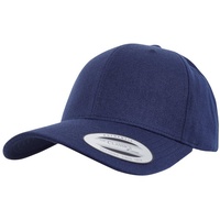 Flexfit Premium Curved Visor Snapback Cap navy