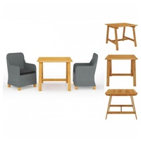 VidaXL Garten-Essgruppe 3-tlg. Hellgrau