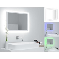 VidaXL LED-Badspiegel Weiß 60x8,5x37 cm Acryl