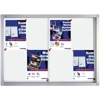 Franken Schaukasten PRO silber 8x DIN A4 95,0 x