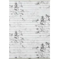 GARDINIA Plissee Bella 70 x 130 cm Blätter/weiß