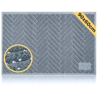 PiuPet Katzenstreu Matte grau 90 x 60 cm