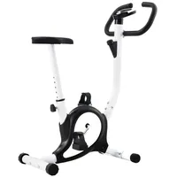 VidaXL Heimtrainer inkl. Riemenantrieb schwarz/weiß