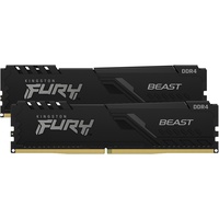 Kingston FURY Beast DIMM Kit 64GB, DDR4-3200, CL16-20-20-39 (KF432C16BBK2/64)