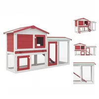 VidaXL Kleintierkäfig Großer Kaninchenstall 145 x 45 x 85