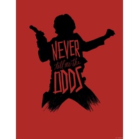 KOMAR Wandbild SW Silh. Q Han Solo 50 x