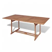 VidaXL Teak Gartentish 180 x 90 x 75 cm