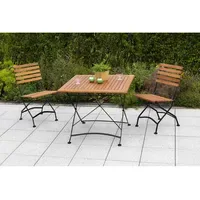Merxx Schlossgarten Set 3-tlg.Tisch 47 x 86 x 59