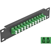 DeLock 10? LWL Patchpanel 12 Port LC Duplex grün