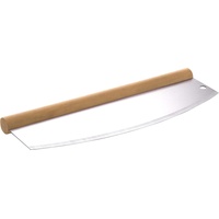 ALLGRILL Pizzaschneider Edelstahl mit Holzgriff