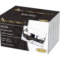 Soundmaster MC905P Leerkassetten Kompaktkassette Audiokassetten (IEC1)