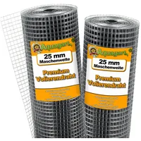 Aquagart 125m x 1m Volierendraht Drahtgitter Schweissgitter Drahtgeflecht Drahtzaun
