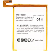 AccuCell Akku passend für ZTE Blade A310, Li-Polymer, 3,8V,
