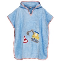 Playshoes Frottee-Poncho Bagger blau