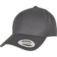 Flexfit Premium Curved Visor Snapback Cap - Grau,