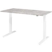 Hammerbacher Sitz-Steh-Arbeitsplatz XMKA16 Beton