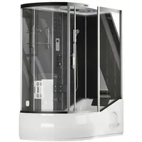 Home Deluxe Dampfdusche ALLIN 4in1 - Schwarz Links