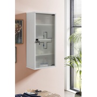 Schildmeyer Medizinschrank 149916, abschließbar, Holzwerkstoff, weiß Glanz, 71,5 x