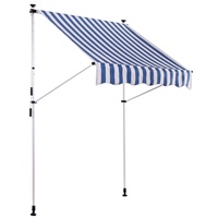 CLP Markise, Blau, Weiß, 300x200x120 cm weiß/blau & textil