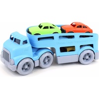 Green Toys 8601237 - Auto-Transporter mit 3 Autos, 5-teilig