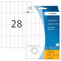 Herma Universaletiketten 2360 Weiß 40,0 x 13,0 mm 32