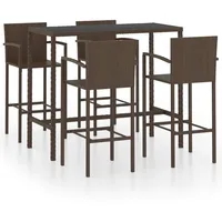VidaXL Gartenbar-Set 5-tlg. Braun