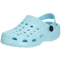 Playshoes Unisex-Kinder EVA Clogs, Badeschuhe, Gartenschuhe Pantoletten Türkis (türkis