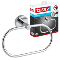 Tesa Handtuchring Smooz oval, hochglanz-verchromt
