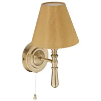 Relaxdays Wandleuchte Wandlampe mit Schirm (relaxdays) - Gold