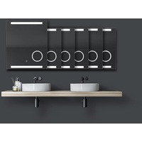 Talos DSK LED Lichtspiegel Silver Rey 60x70 cm