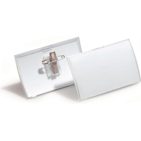 Durable Click Fold mit Kombiklemme transparent, 40x75mm, 25er-Pack (821119)