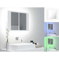 VidaXL Spiegelschrank 60 cm weiß