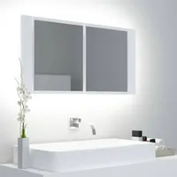 VidaXL Spiegelschrank 90 cm weiß