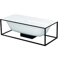 Bette BetteLux Shape Rechteck-Badewanne freistehend 180x80x45cm, 2 Rückenschrägen, 3452-056