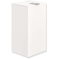 Hewi System 900 Hygieneabfallbehälter 900.05.00560DX Edelstahl pulverbeschichtet weiß tiefmatt
