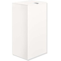 Hewi System 900 Papierabfallbehälter 900.05.00460DX Edelstahl pulverbeschichtet weiß tiefmatt,