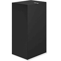 Hewi System 900 Papierabfallbehälter 900.05.00460DC Edelstahl pulverbeschichtet schwarz tiefmatt,