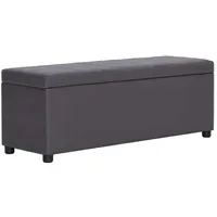 VidaXL Polsterbank Grau 116 x 40 x 48 cm