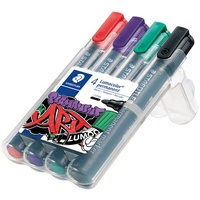 Staedtler Lumocolor Permanentmarker 352 sortiert, 4er-Set (352 WP4-1)