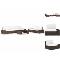 VidaXL Garten-Lounge-Set 6-tlg. braun 3054588