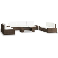 VidaXL Garten-Lounge-Set 8-tlg. braun 3054592