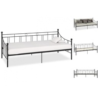 VidaXL Tagesbett-Rahmen Schwarz Metall 90x200 cm618438