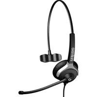 GEQUDIO Headset 1-Ohr für Cisco mit Kabel - Schwarz