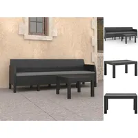 VidaXL Garten-Lounge-Set 2-tlg. anthrazit
