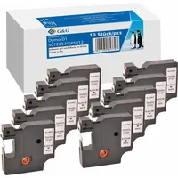 G&G Schriftband -VORTEILSPACK- Kompatibel mit Dymo D1/ 45013/ S0720530/