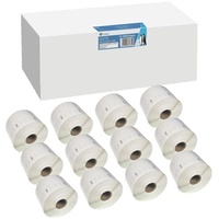 G&G Etiketten 12x 1 Etiketten -VORTEILSPACK- kompatibel mit Dymo