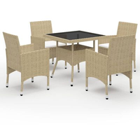 VidaXL Garten-Essgruppe 5-tlg. beige 3058320